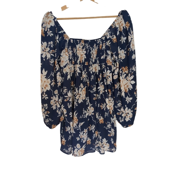 Abercrombie & Fitch Navy Floral Dress – Size Small (Fits S/M) - Picture 2 of 2